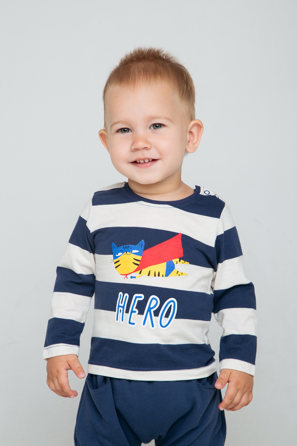 картинка Джемпер для мальчика Crockid К 301771 темно-синий, полоска от магазина детских товаров ALiSa