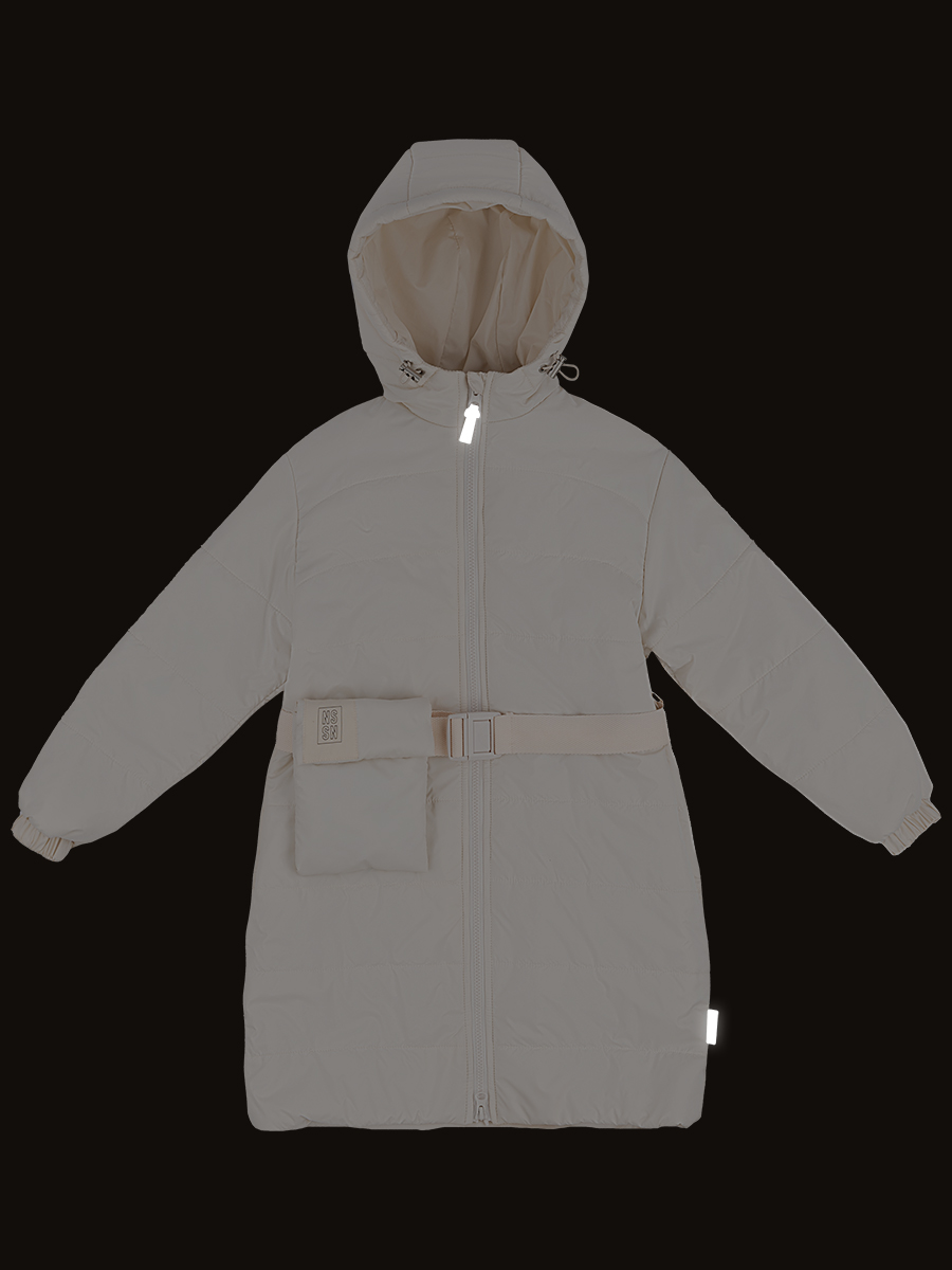 картинка Пальто утепленное для девочки NIKASTYLE 6м6024 кешью от магазина детских товаров ALiSa
