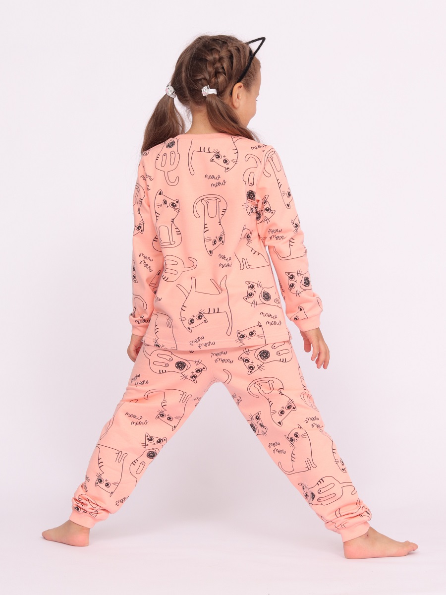 картинка Пижама для девочки Cherubino CSKG 50089-28 Коралловый от магазина детских товаров ALiSa