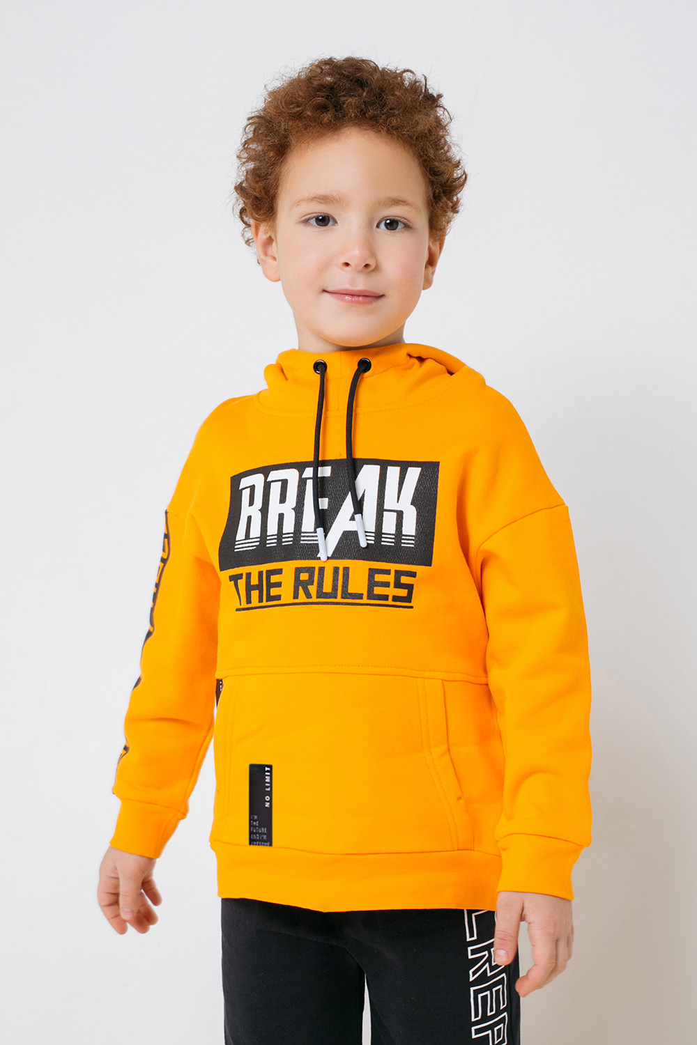 картинка Джемпер для мальчика Crockid КР 301446 неоново-оранжевый к296 от магазина детских товаров ALiSa