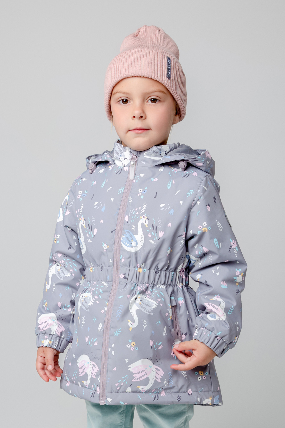 картинка Куртка утепленная для девочки Crockid ВК 32142/н/4 ГР от магазина детских товаров ALiSa