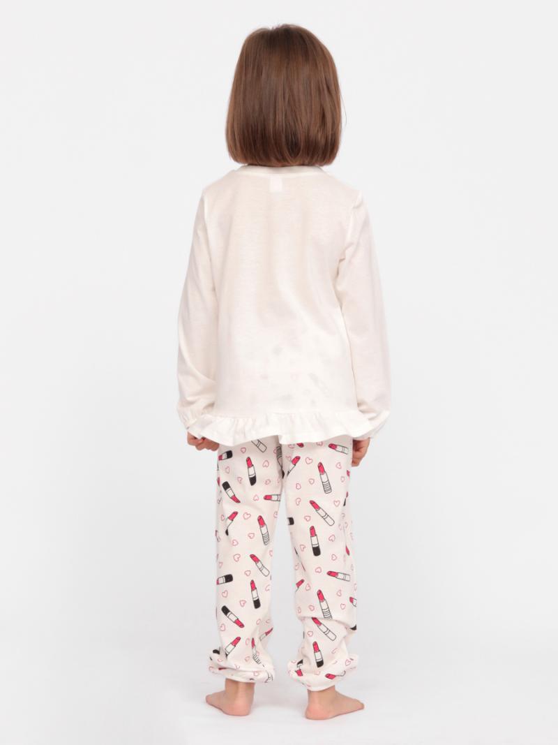 картинка Пижама для девочки Cherubino CSKG 50084-21 Экрю от магазина детских товаров ALiSa