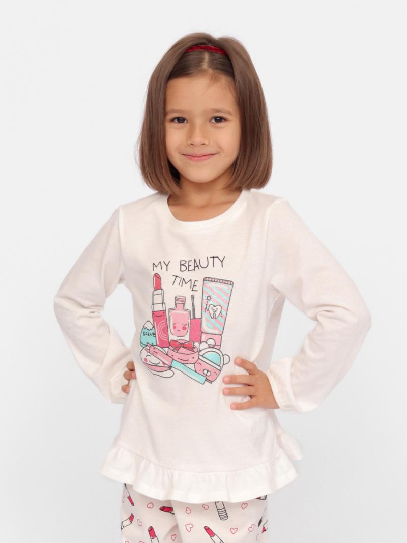 картинка Пижама для девочки Cherubino CSKG 50084-21 Экрю от магазина детских товаров ALiSa