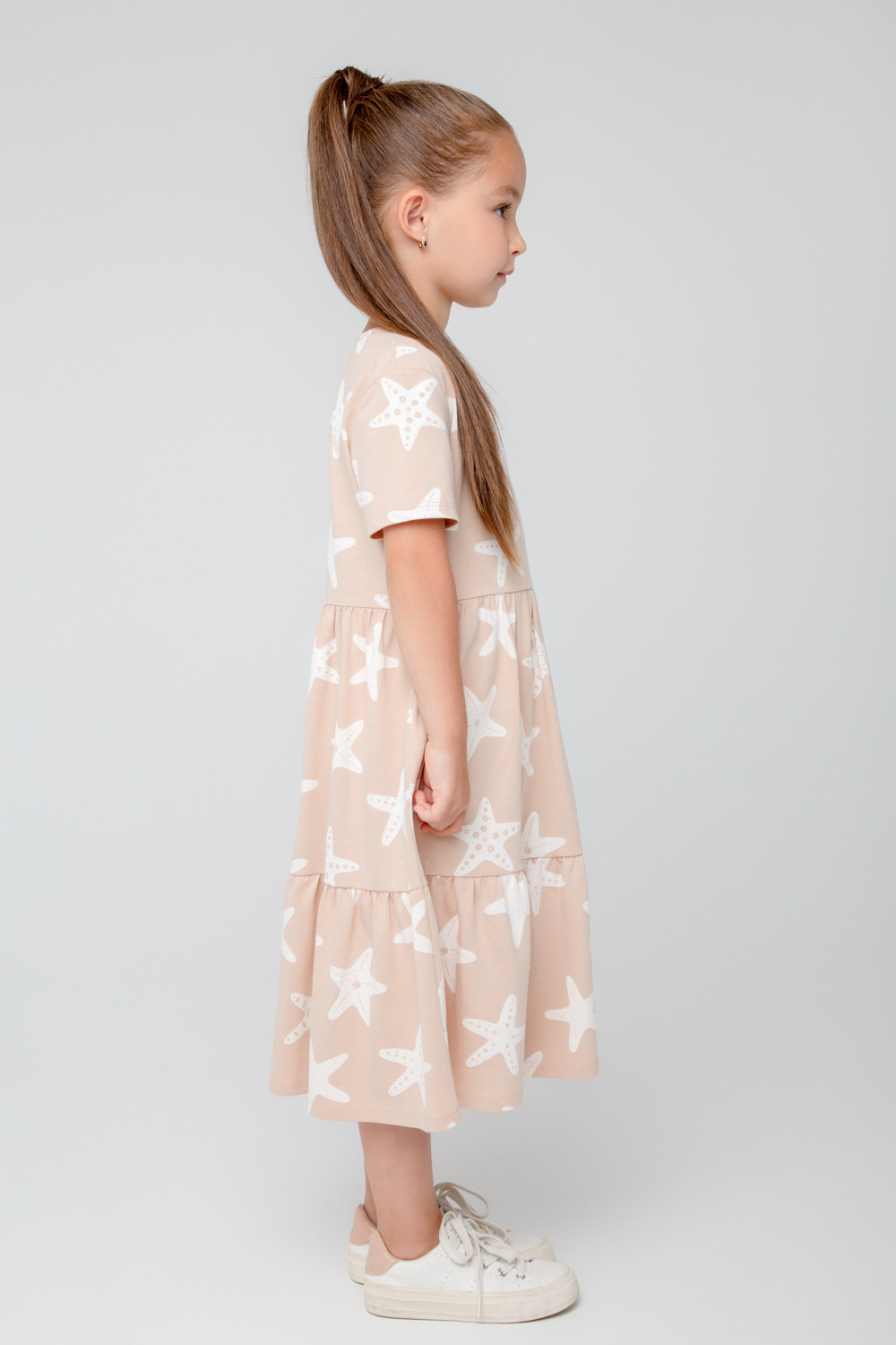 картинка Платье для девочки Crockid КР 5798 лунный свет, морские звезды к377 от магазина детских товаров ALiSa