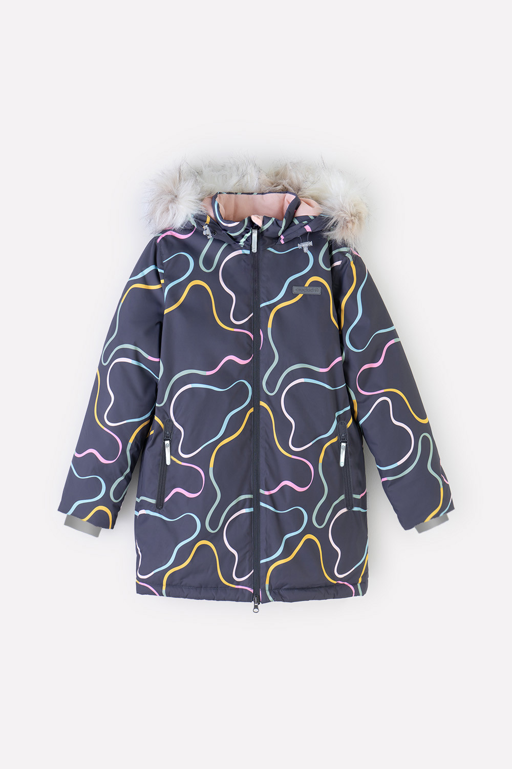 картинка Пальто зимнее для девочки Crockid ВК 38088/н/2 ГР от магазина детских товаров ALiSa
