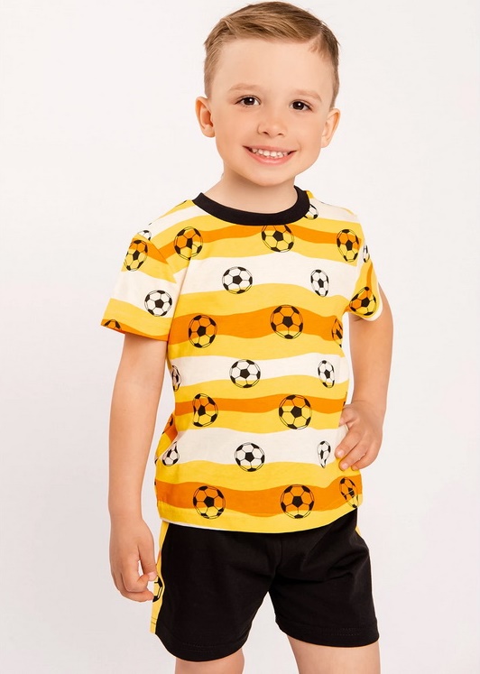 картинка Комплект для мальчика Youlala YLA 7955100401 Желтый, черный от магазина детских товаров ALiSa