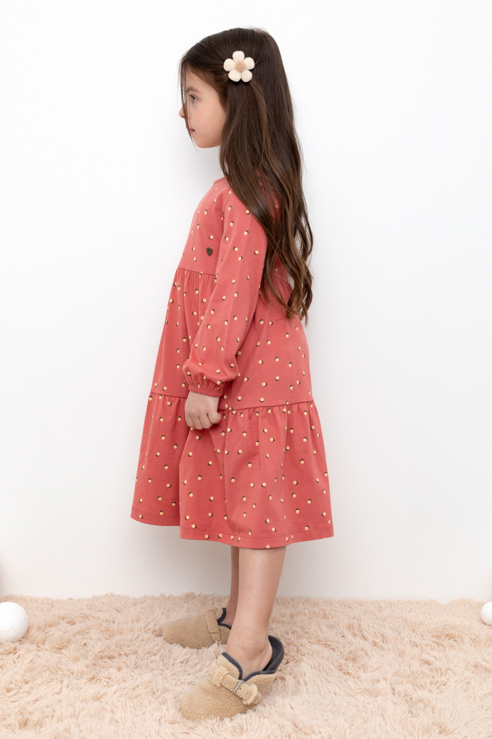 картинка Платье для девочки Crockid КР 5770 пыльный кедр, маленькие желуди к401 от магазина детских товаров ALiSa