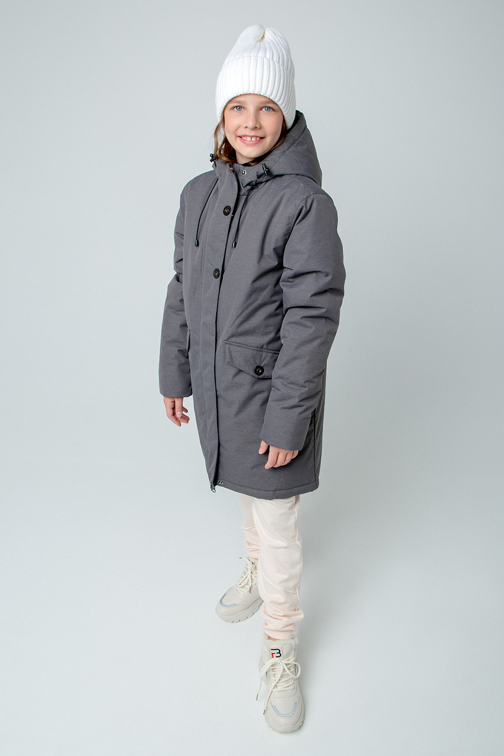 картинка Пальто зимнее для девочки ВКБ 38092/3 ГР от магазина детских товаров ALiSa