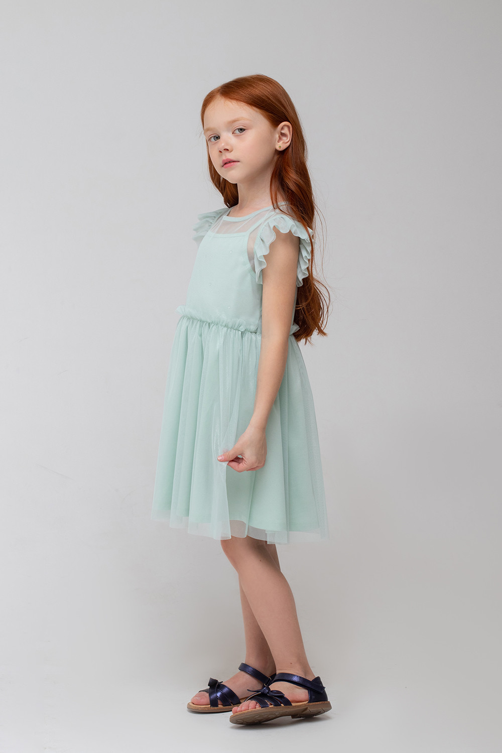 картинка Платье для девочки Crockid КР 5744 дымчатый нефрит к335 от магазина детских товаров ALiSa