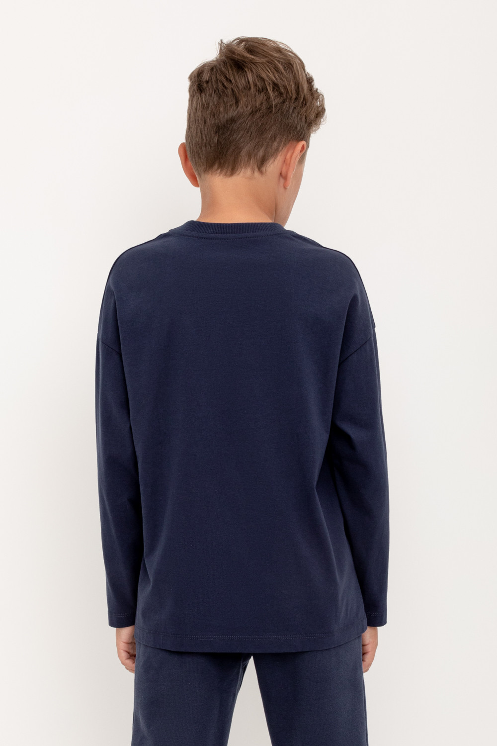 картинка Джемпер для мальчика Crockid КР 302218 глубокий синий к418 от магазина детских товаров ALiSa