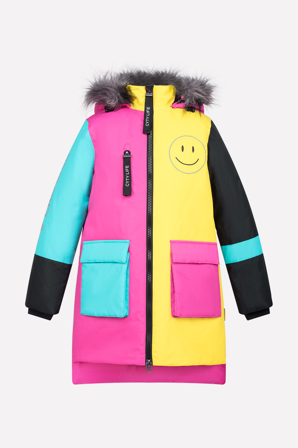 картинка Пальто зимнее для девочки Crockid ВК 38036/1 ГР от магазина детских товаров ALiSa