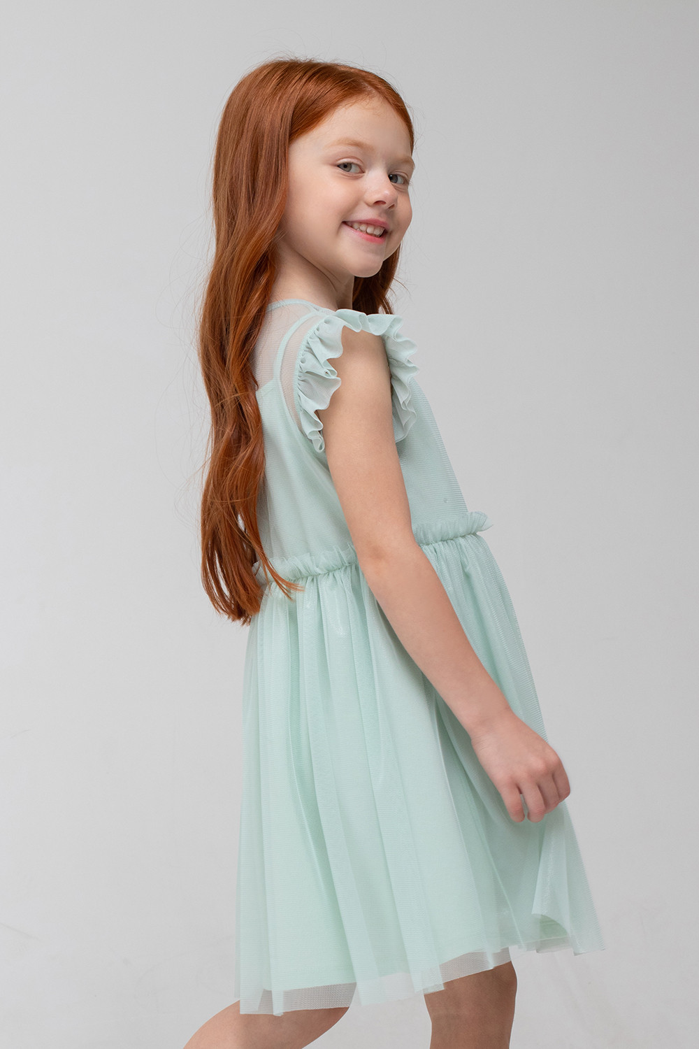 картинка Платье для девочки Crockid КР 5744 дымчатый нефрит к335 от магазина детских товаров ALiSa