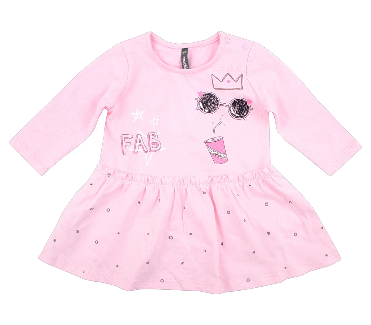 картинка Платье для девочки Crockid КР 5464 нежно-розовый4 к181 от магазина детских товаров ALiSa