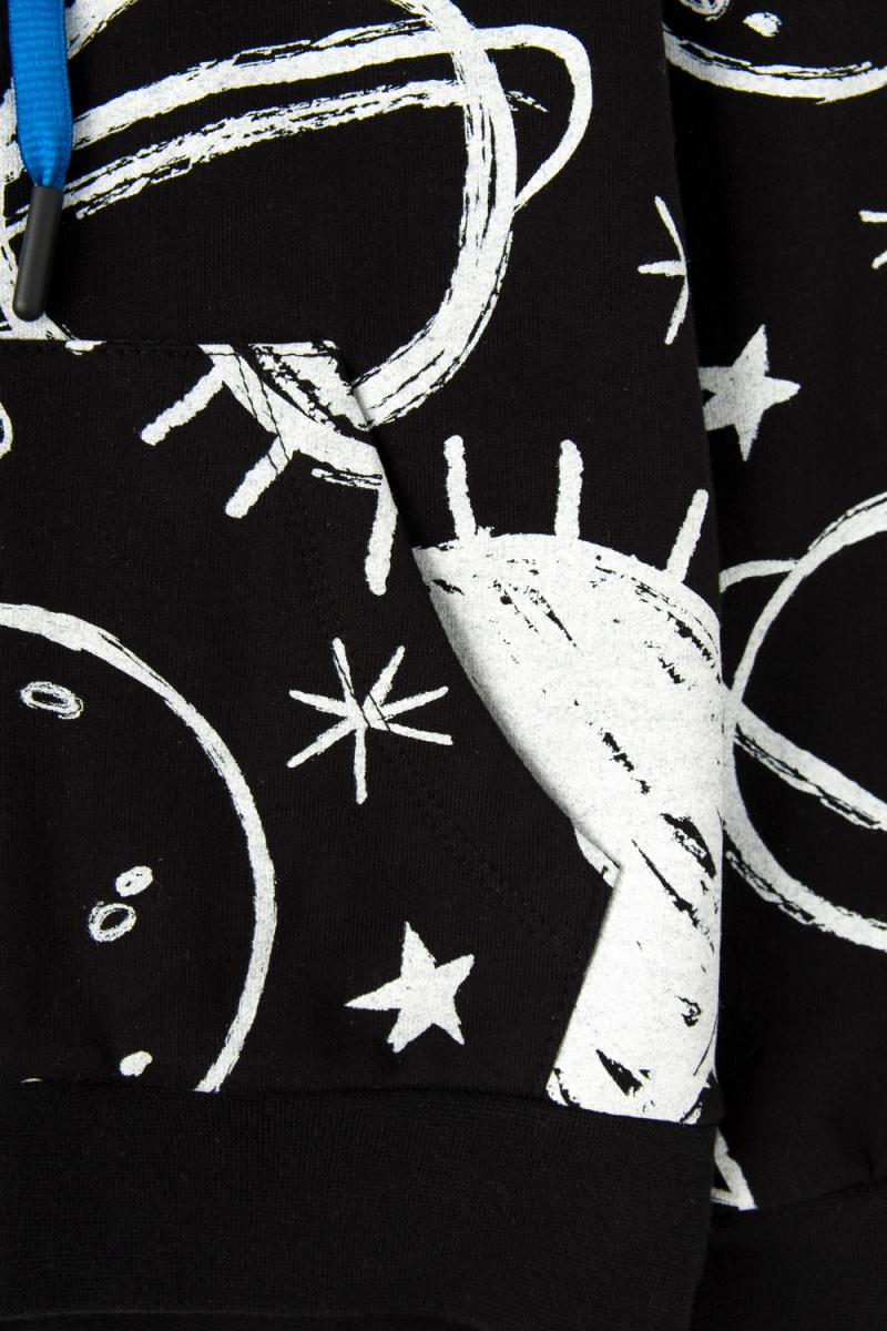 картинка Куртка для мальчика Crockid КР 301575 черный, космос к314 от магазина детских товаров ALiSa
