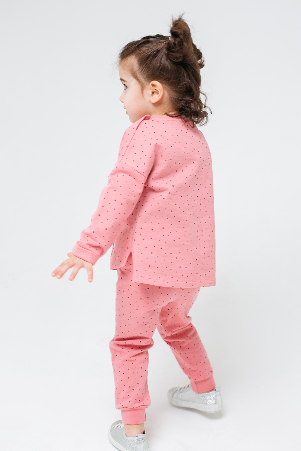 картинка Брюки для девочки Crockid КР 400097 королевский розовый, крупинки к301 от магазина детских товаров ALiSa
