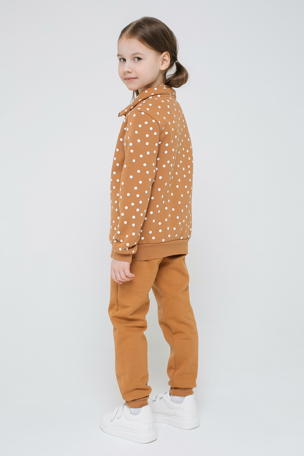 картинка Куртка для девочки Crockid К 301407 коричневый, зимний снег к1276 от магазина детских товаров ALiSa