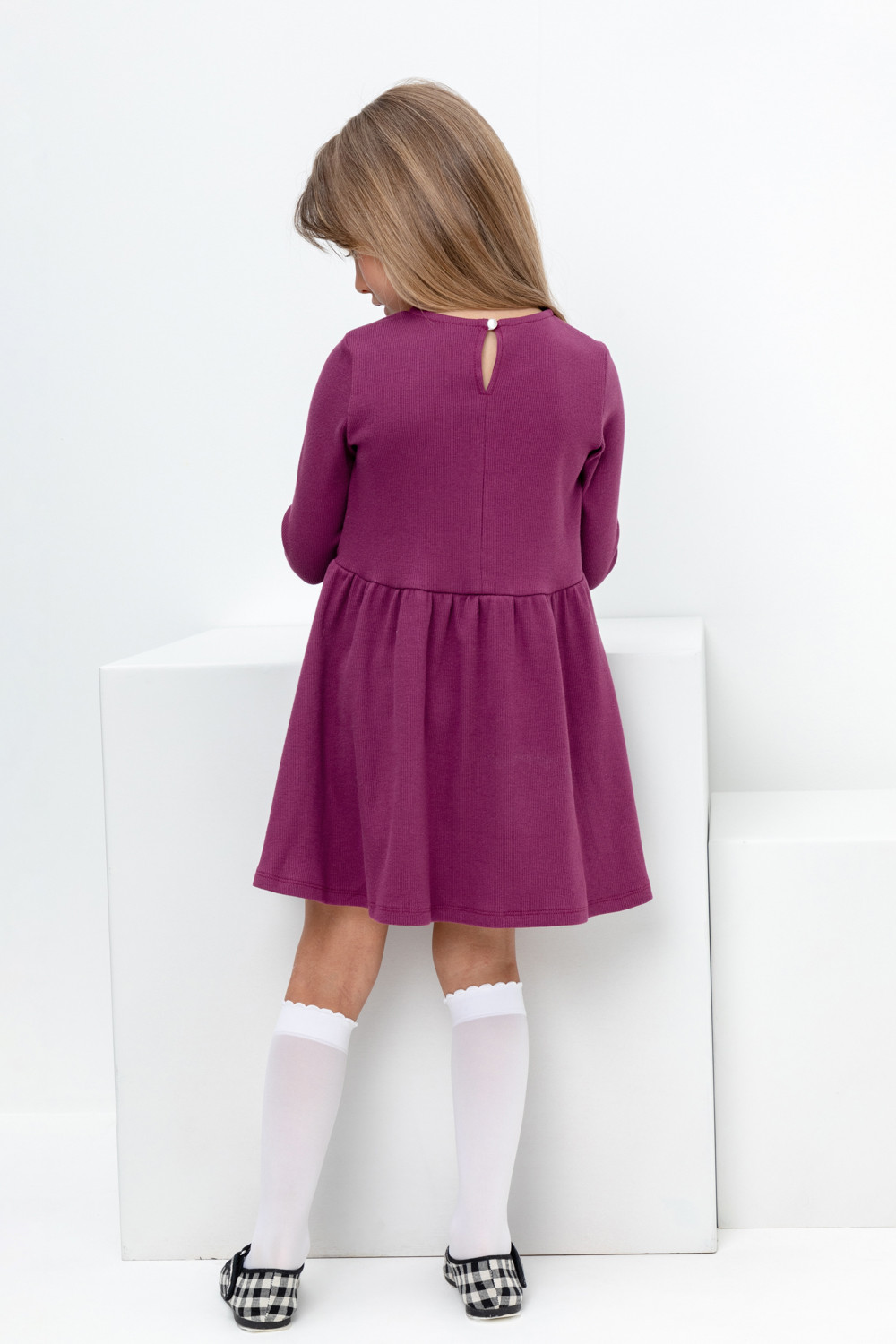 картинка Платье для девочки Crockid КР 5778 насыщенная клюква к405 от магазина детских товаров ALiSa
