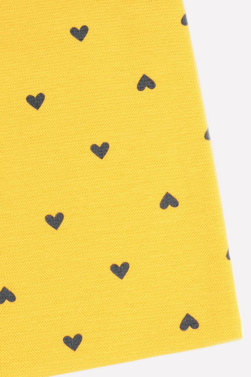 картинка Комплект для девочки Crockid К 8125 желтый, сердечки от магазина детских товаров ALiSa