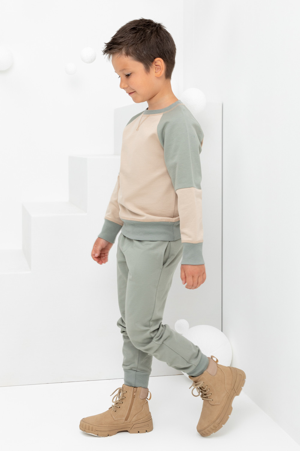 картинка Комплект для мальчика Crockid КР 2161 темно-бежевый к402 от магазина детских товаров ALiSa