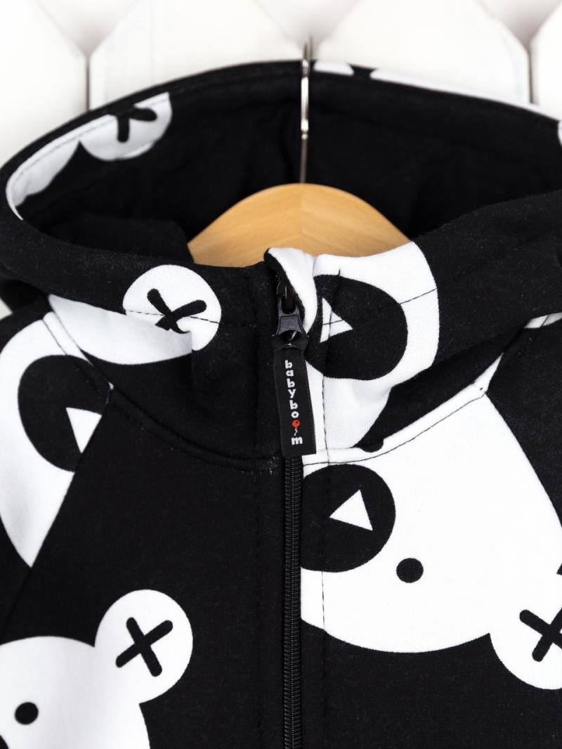 картинка Куртка детская Baby Boom Р50/1-Ф Мишки на чёрном Б101 от магазина детских товаров ALiSa