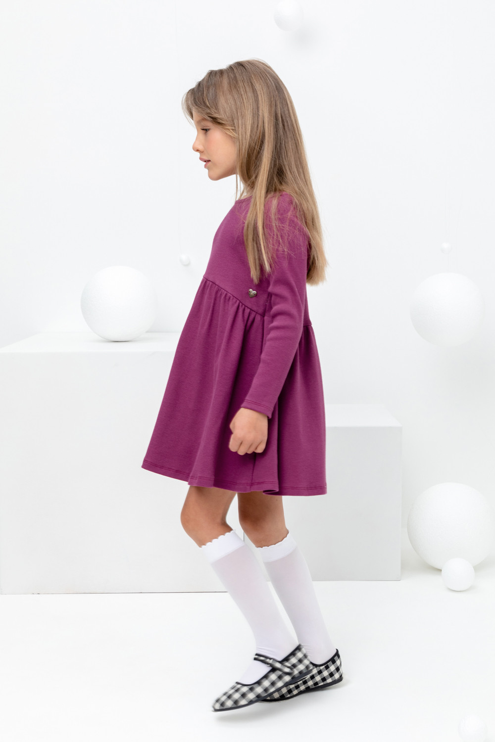 картинка Платье для девочки Crockid КР 5778 насыщенная клюква к405 от магазина детских товаров ALiSa