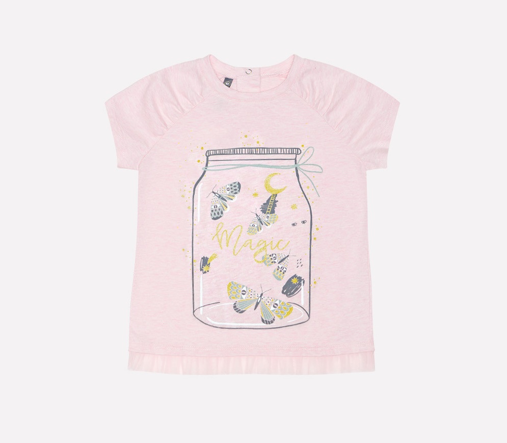 картинка Блузка для девочки Crockid КР 300221 светло-розовый меланж к221 от магазина детских товаров ALiSa