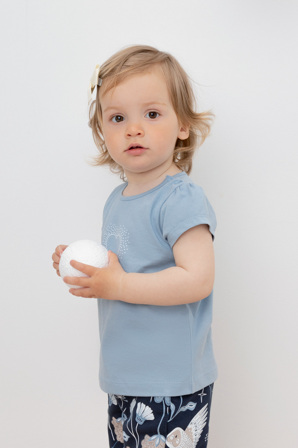 картинка Футболка для девочки Crockid КР 302219 пыльно-синий к419 от магазина детских товаров ALiSa