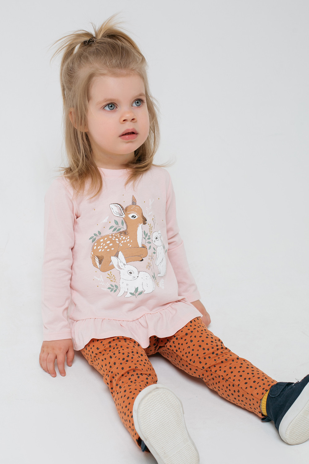 картинка Джемпер для девочки Crockid КР 301541 бежево-розовый к293 от магазина детских товаров ALiSa