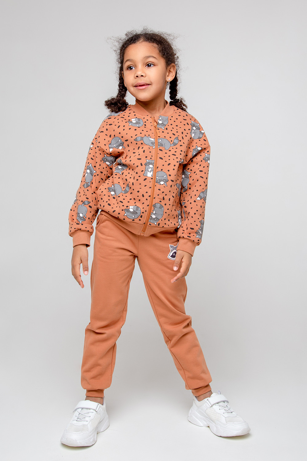 картинка Брюки для девочки Crockid КР 400470 светло-коричневый к357 от магазина детских товаров ALiSa