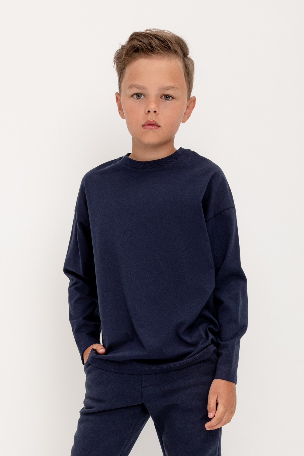 картинка Джемпер для мальчика Crockid КР 302218 глубокий синий к418 от магазина детских товаров ALiSa