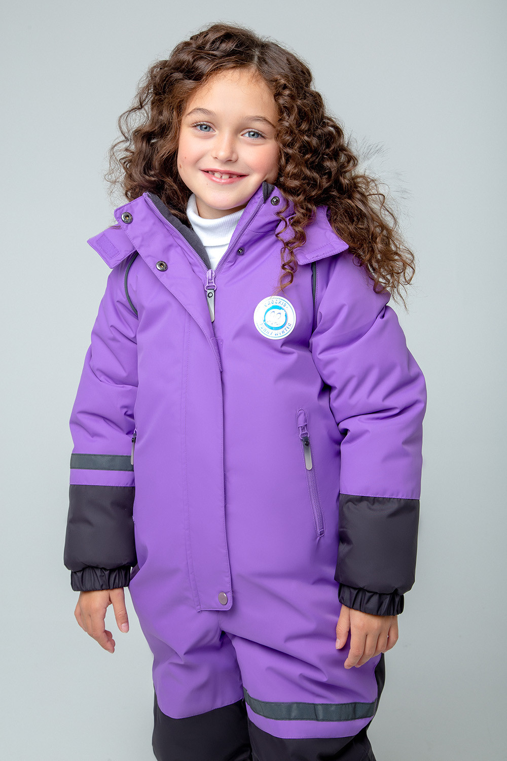 картинка Комбинезон зимний для девочки Crockid ВК 60078/2 ГР от магазина детских товаров ALiSa