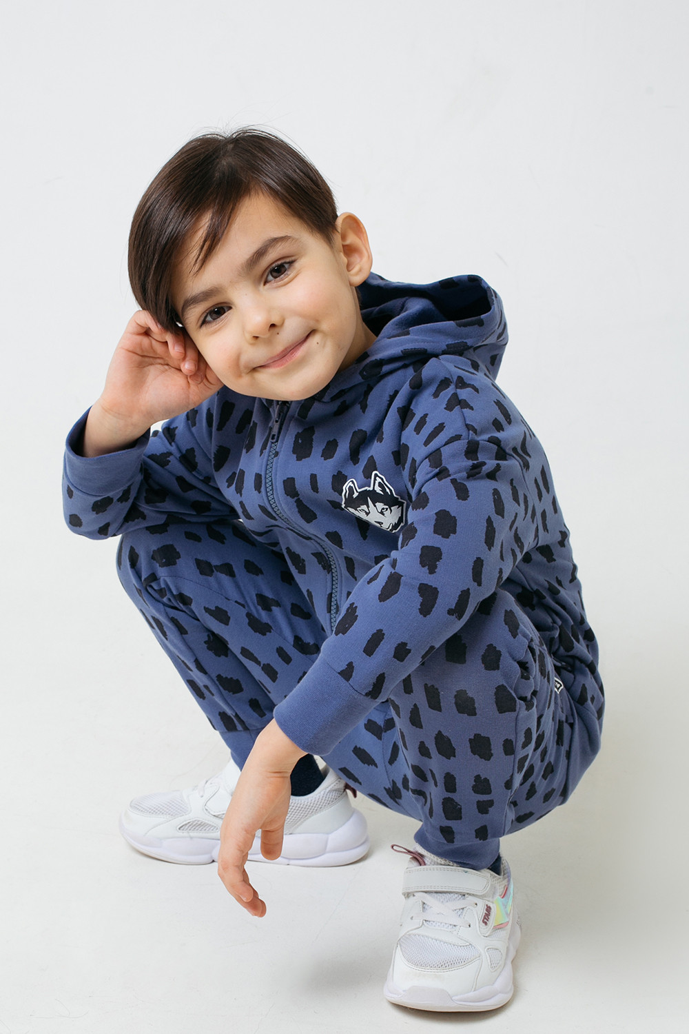 картинка Куртка для мальчика Crockid К 301403 джинсовый, кусочки льда к1273 от магазина детских товаров ALiSa