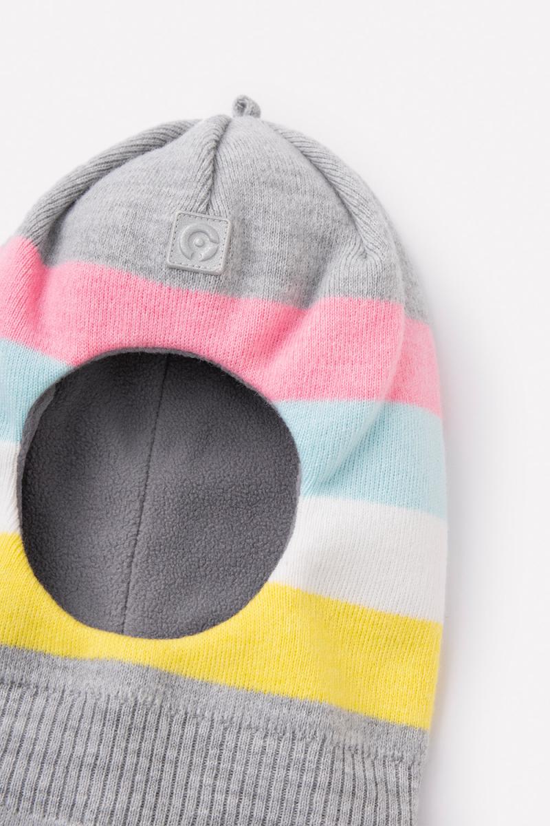 картинка Шапка-шлем для девочки Crockid КВ 20215/ш светло-серый меланж от магазина детских товаров ALiSa