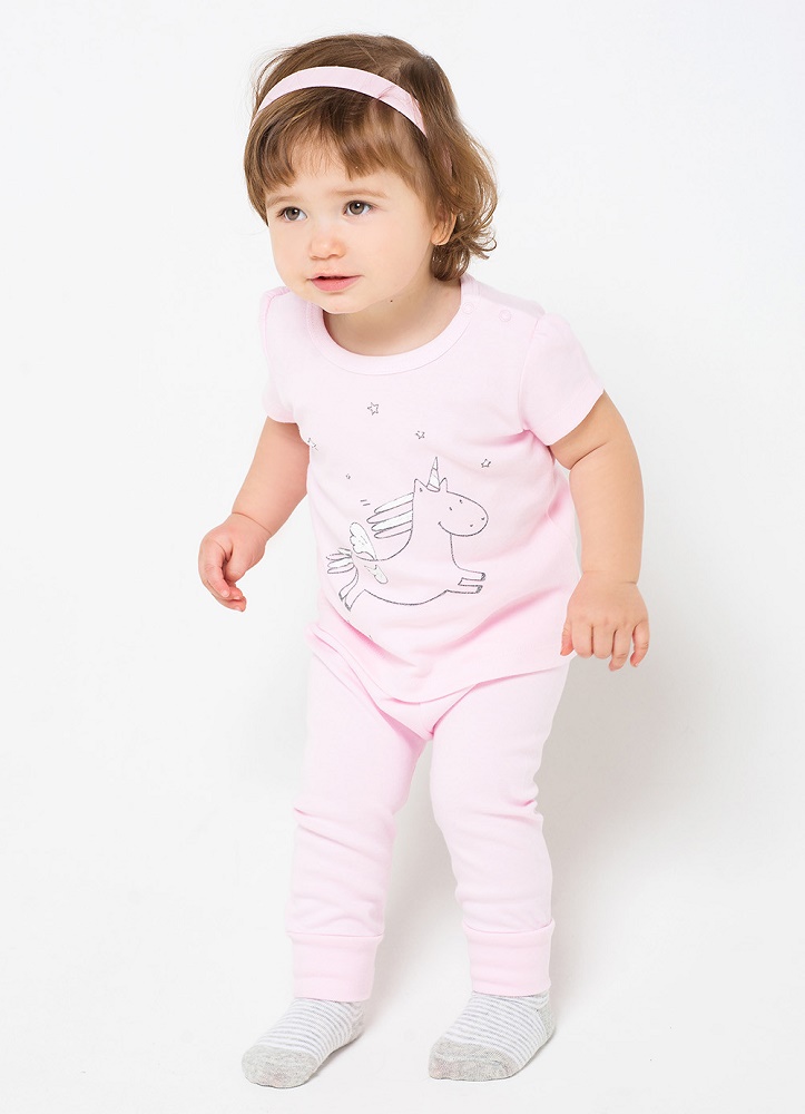 картинка Брюки для девочки Crockid К 4522 розовое облако (пони) от магазина детских товаров ALiSa