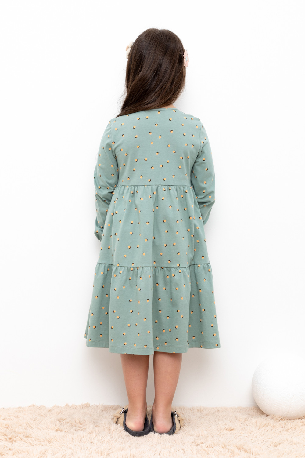 картинка Платье для девочки Crockid КР 5770 полынь, маленькие желуди к401 от магазина детских товаров ALiSa