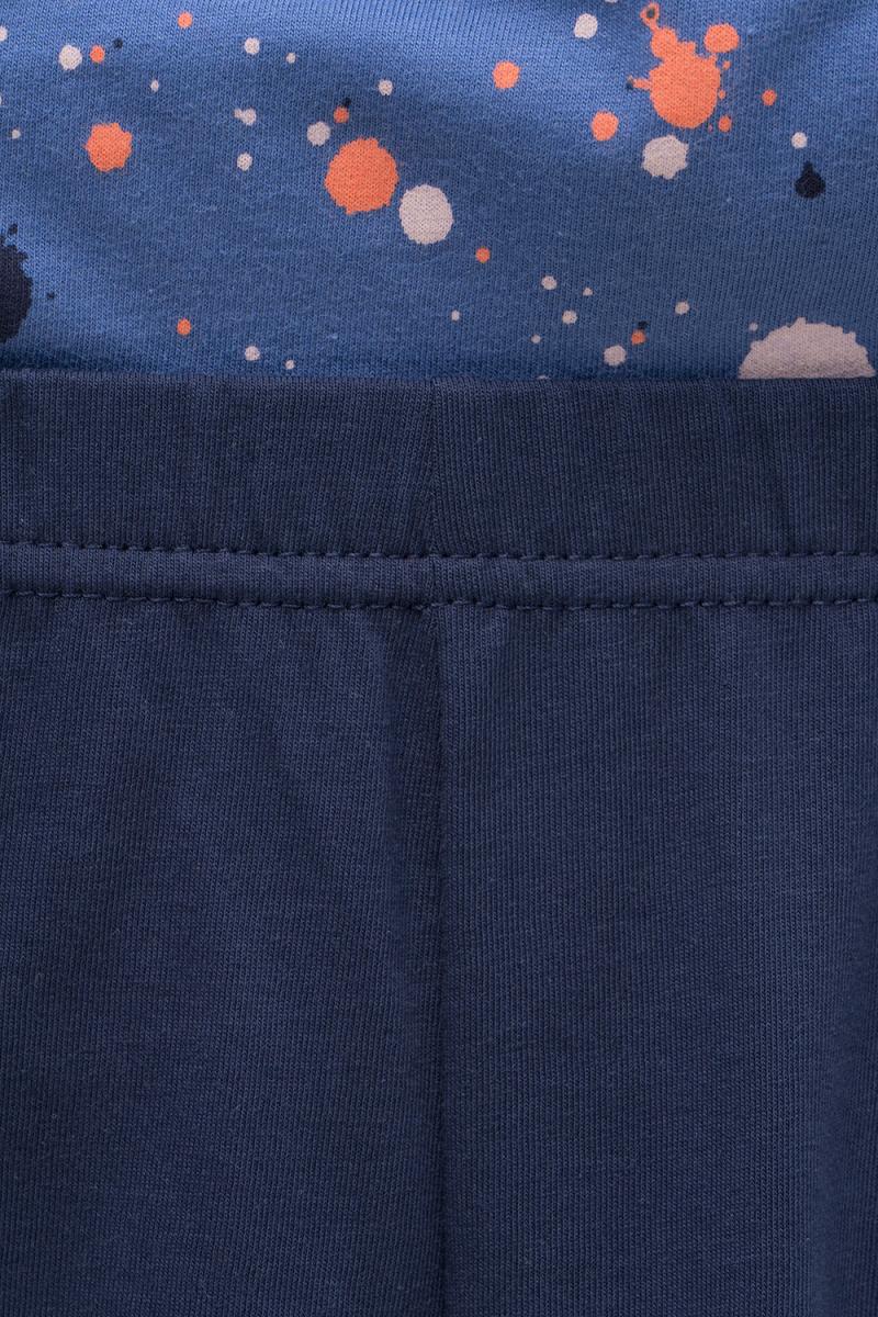 картинка Пижама для мальчика Crockid К 1614 арт брызги на ультрамарине, глубокий синий от магазина детских товаров ALiSa