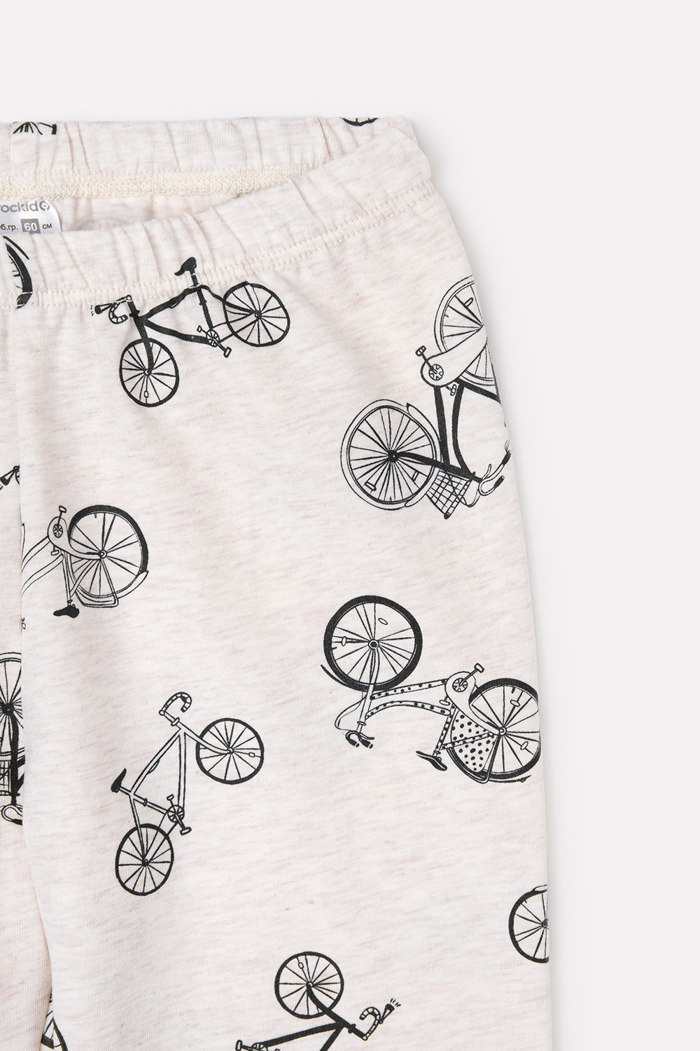 картинка Бриджи для девочки Crockid КР 4074 светло-бежевый меланж, велосипеды к339 от магазина детских товаров ALiSa