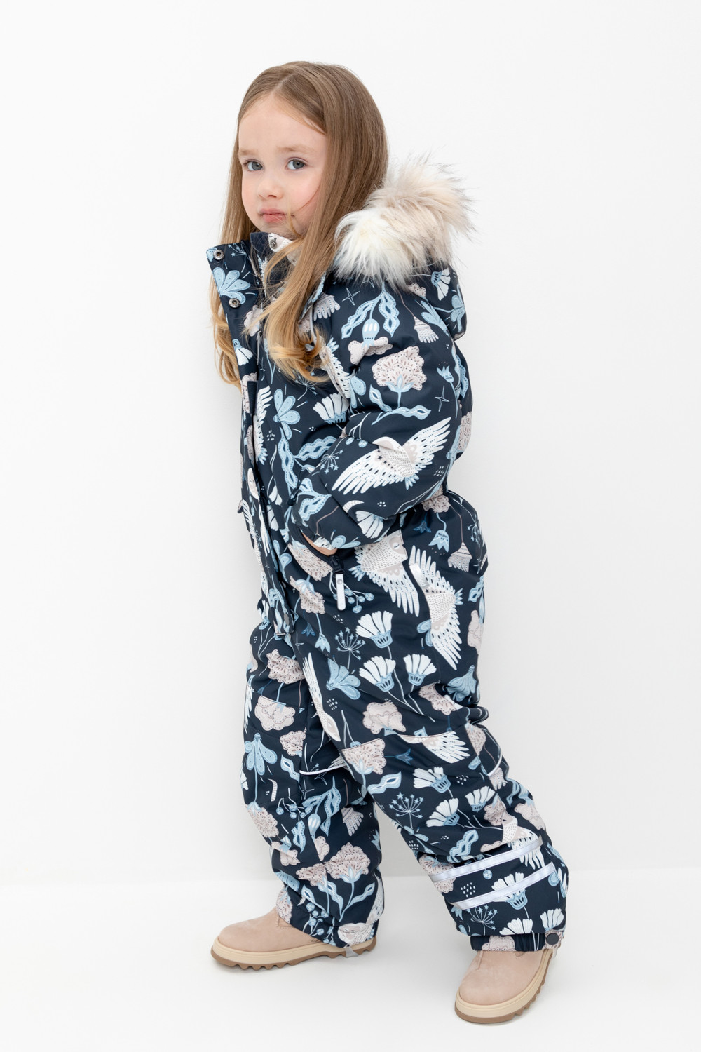 картинка Комбинезон зимний для девочки Crockid ВК 60098/н/1 ГР от магазина детских товаров ALiSa