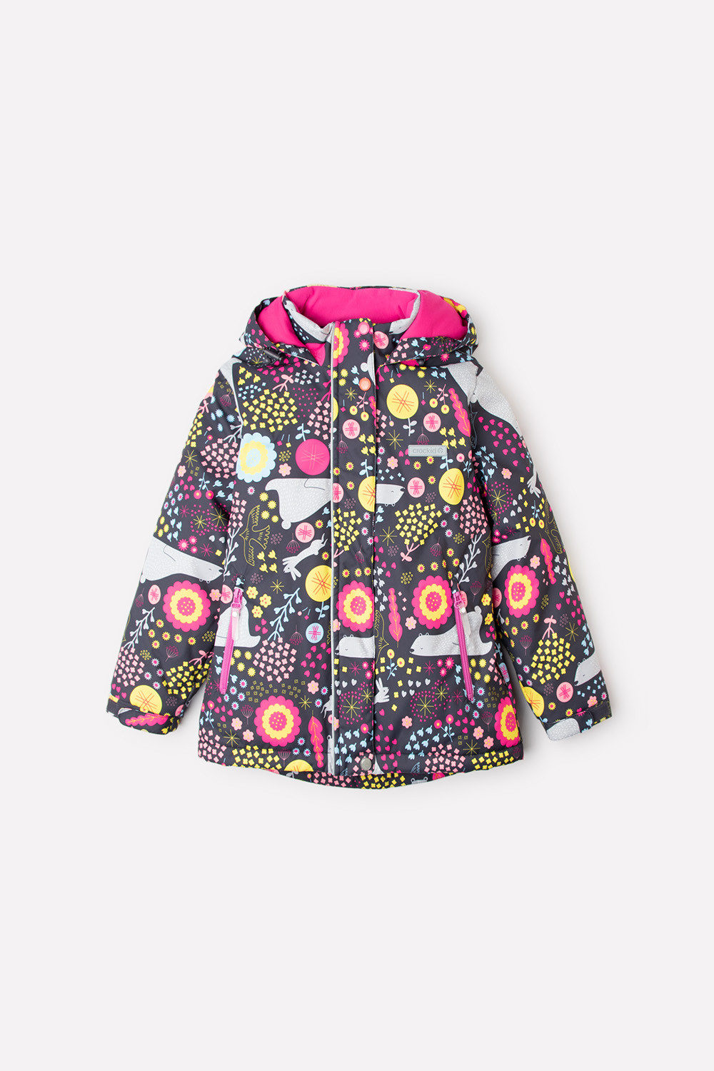 картинка Куртка зимняя для девочки Crockid ВК 38060/н/1 ГР от магазина детских товаров ALiSa