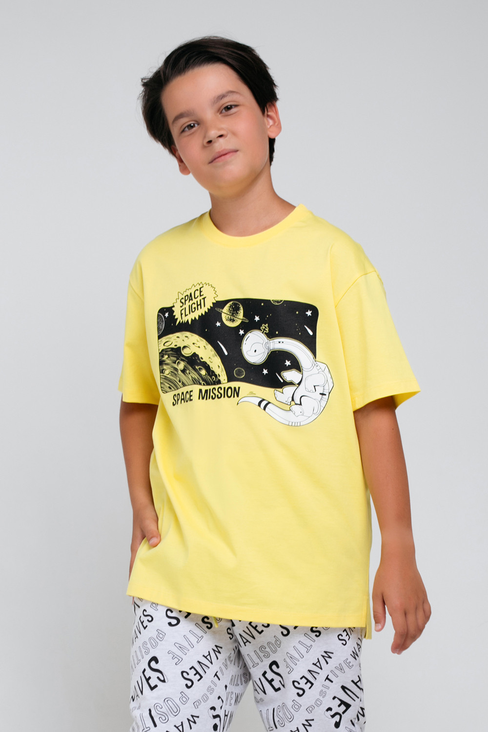 картинка Футболка для мальчика КБ 301788 сочный лимон к68 от магазина детских товаров ALiSa