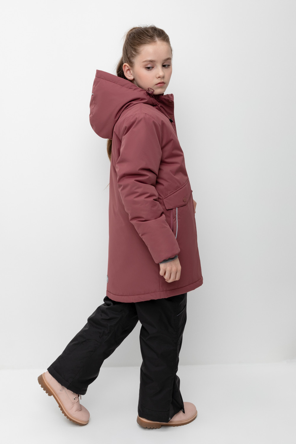 картинка Пальто зимнее для девочки Crockid ВК 38106/2 ГР от магазина детских товаров ALiSa