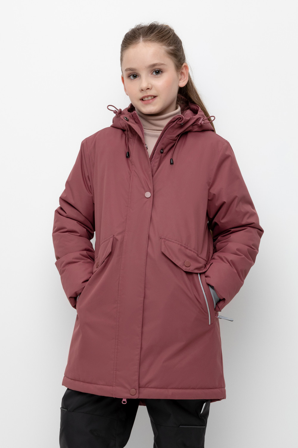 картинка Пальто зимнее для девочки Crockid ВК 38106/2 ГР от магазина детских товаров ALiSa