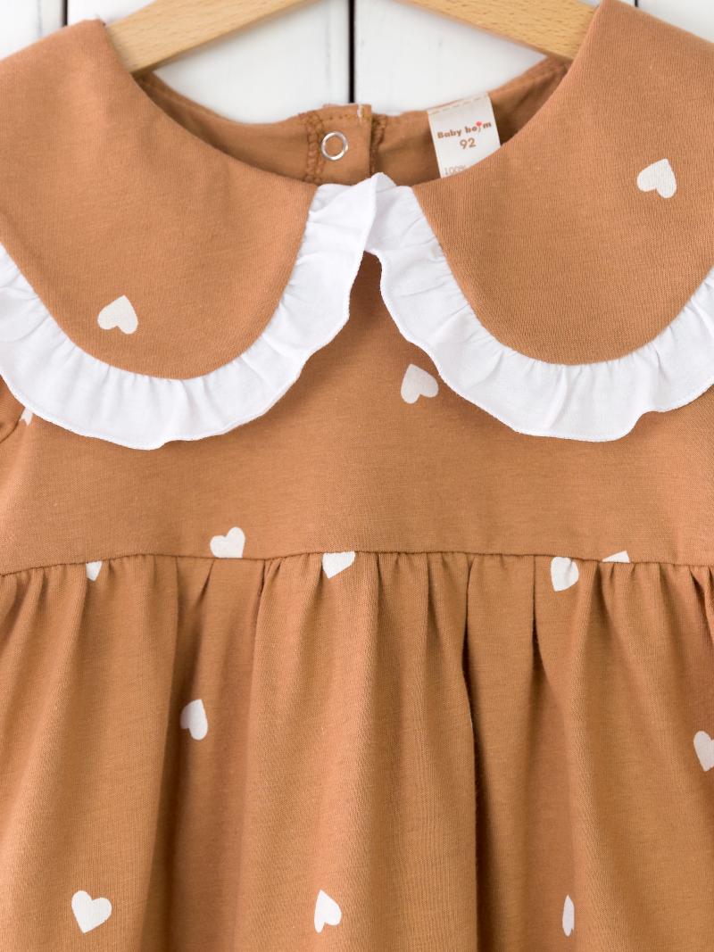 картинка Платье для девочки Baby Boom С198/1-К сердечки на загаре от магазина детских товаров ALiSa