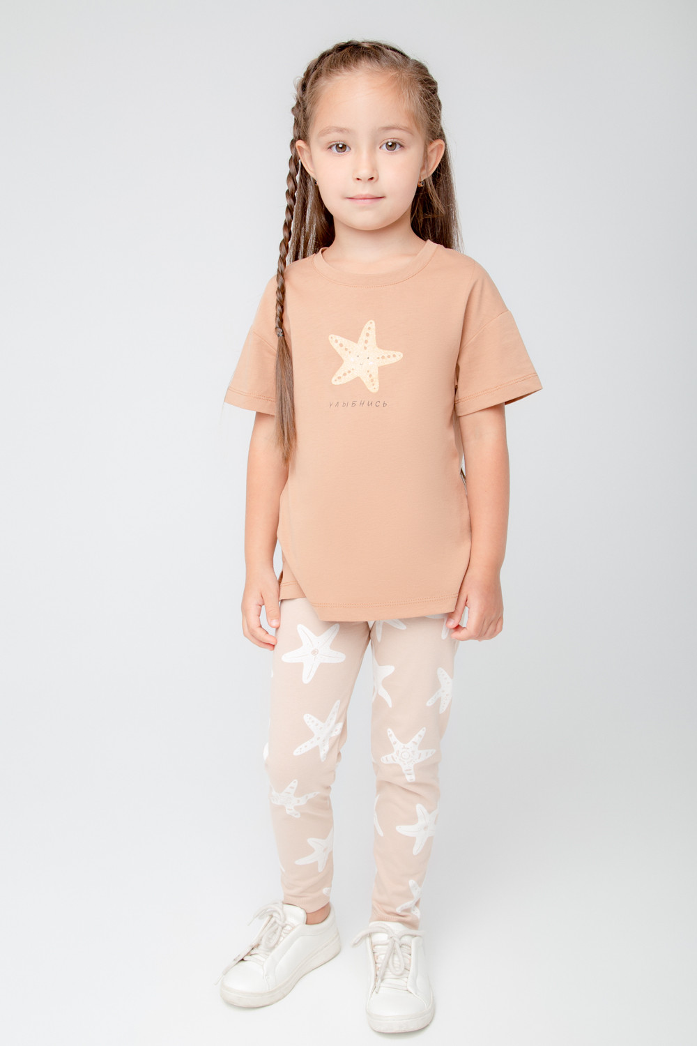 картинка Бриджи для девочки Crockid КР 4074 лунный свет, морские звезды к377 от магазина детских товаров ALiSa