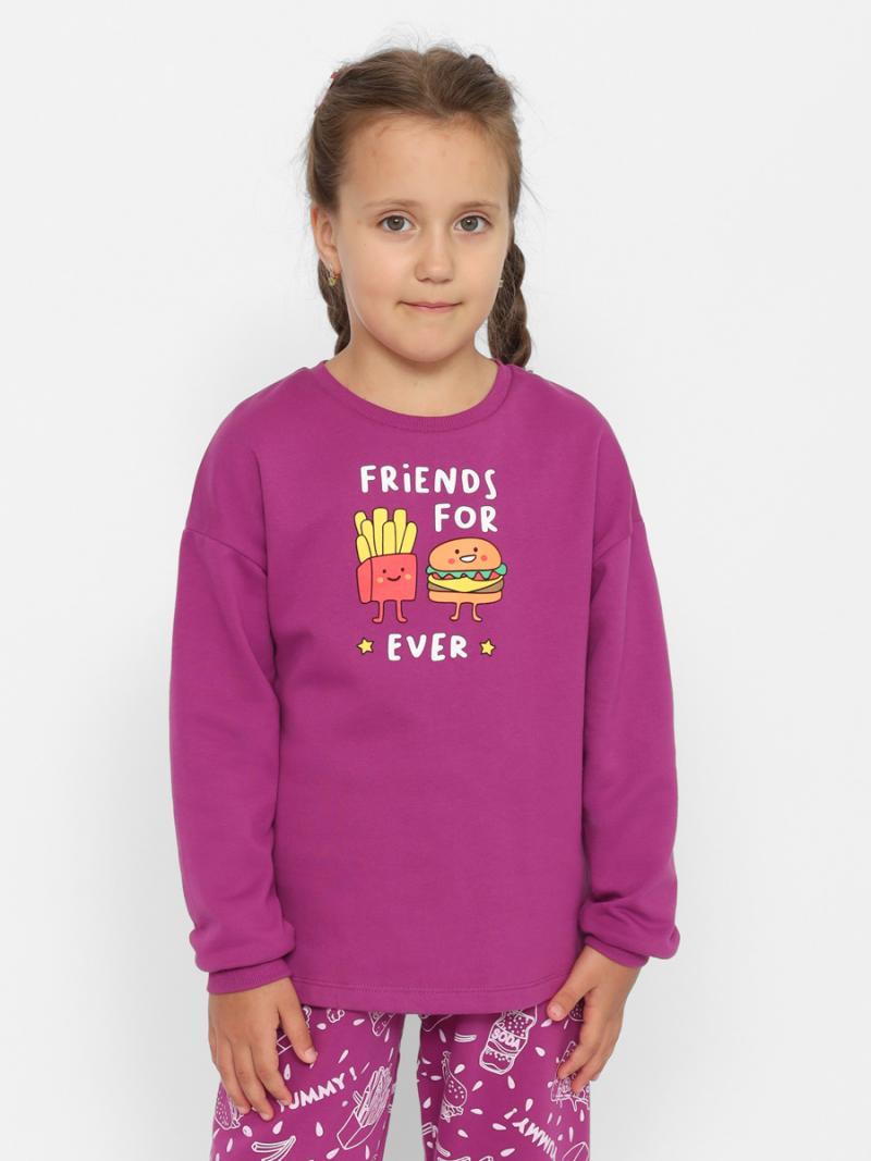 картинка Пижама для девочки Cherubino CWJG 50156-24 Бордовый от магазина детских товаров ALiSa