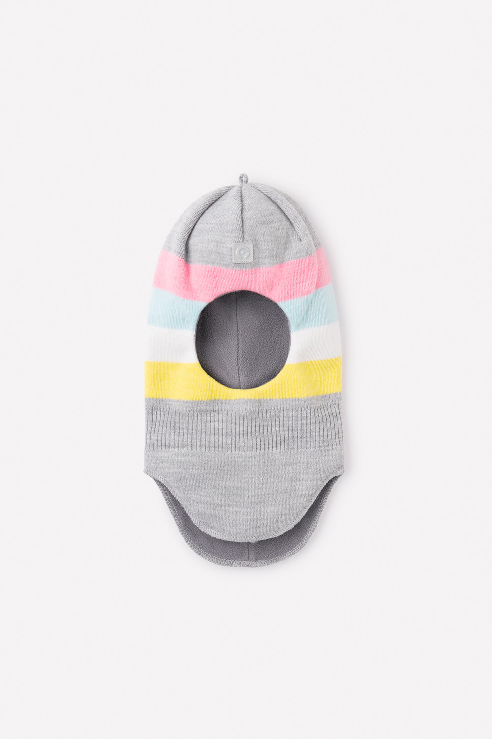картинка Шапка-шлем для девочки Crockid КВ 20215/ш светло-серый меланж от магазина детских товаров ALiSa