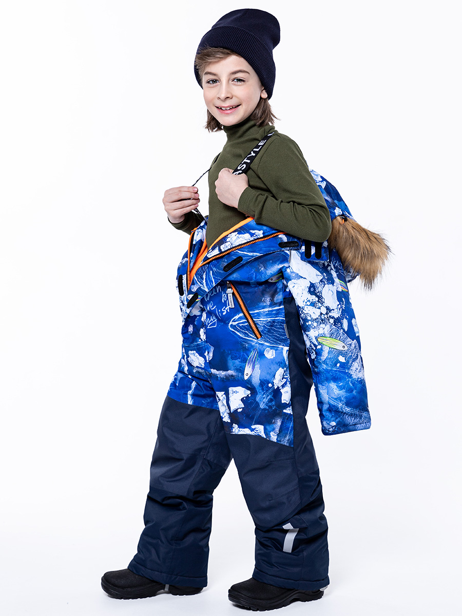 картинка Комбинезон зимний для мальчика NIKASTYLE 8з0923 ультрамарин неви от магазина детских товаров ALiSa