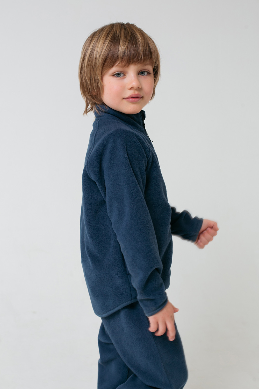 картинка Куртка флисовая для мальчика Crockid ФЛ 34011/18 ГР от магазина детских товаров ALiSa