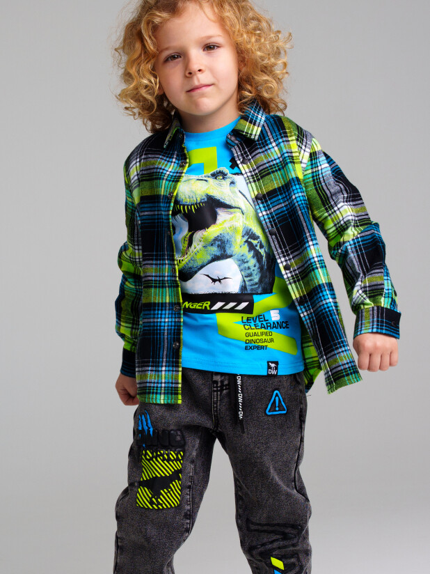 картинка Рубашка текстильная для мальчика PL 32312096 (regular fit) п202 от магазина детских товаров ALiSa