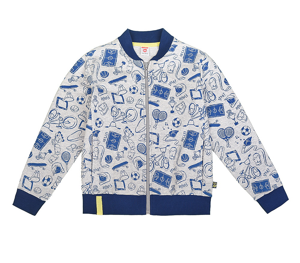 картинка Куртка для мальчика Crockid К 300392 спорт на меланже к110  от магазина детских товаров ALiSa